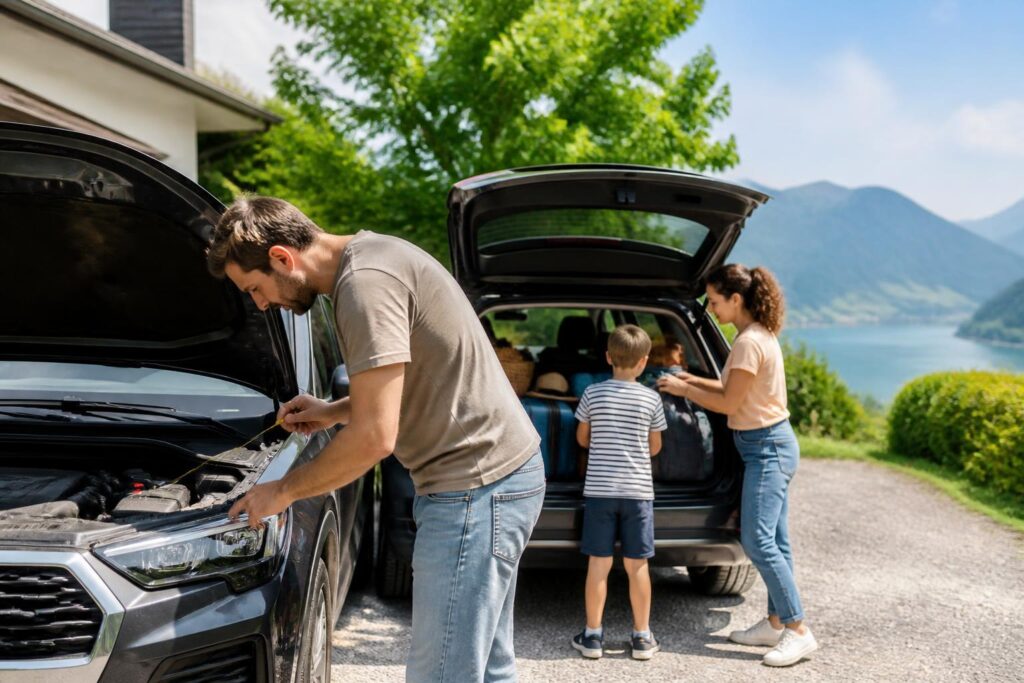 Mit dem Auto in den Urlaub: Diese Fahrzeugchecks sollten vor Ferienbeginn erledigt sein
